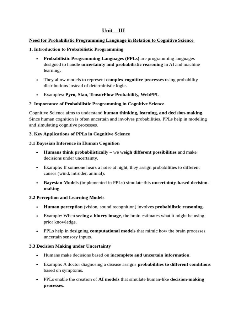Probabilistic Programming in Cognitive Science | PDF | Artificial ...