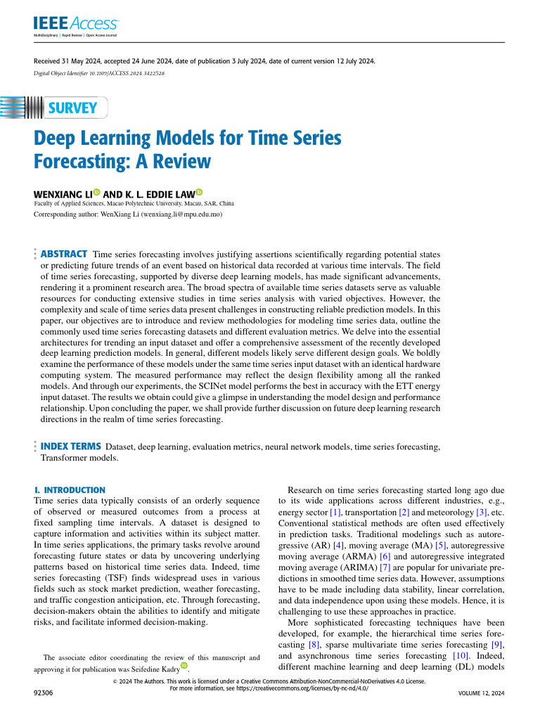 Review of Deep Learning for Time Series | PDF | Time Series ...