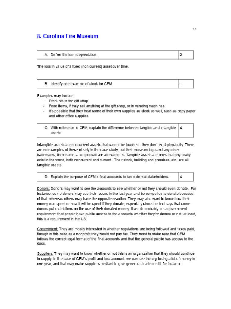 CFM Case Study ANSWERS | PDF