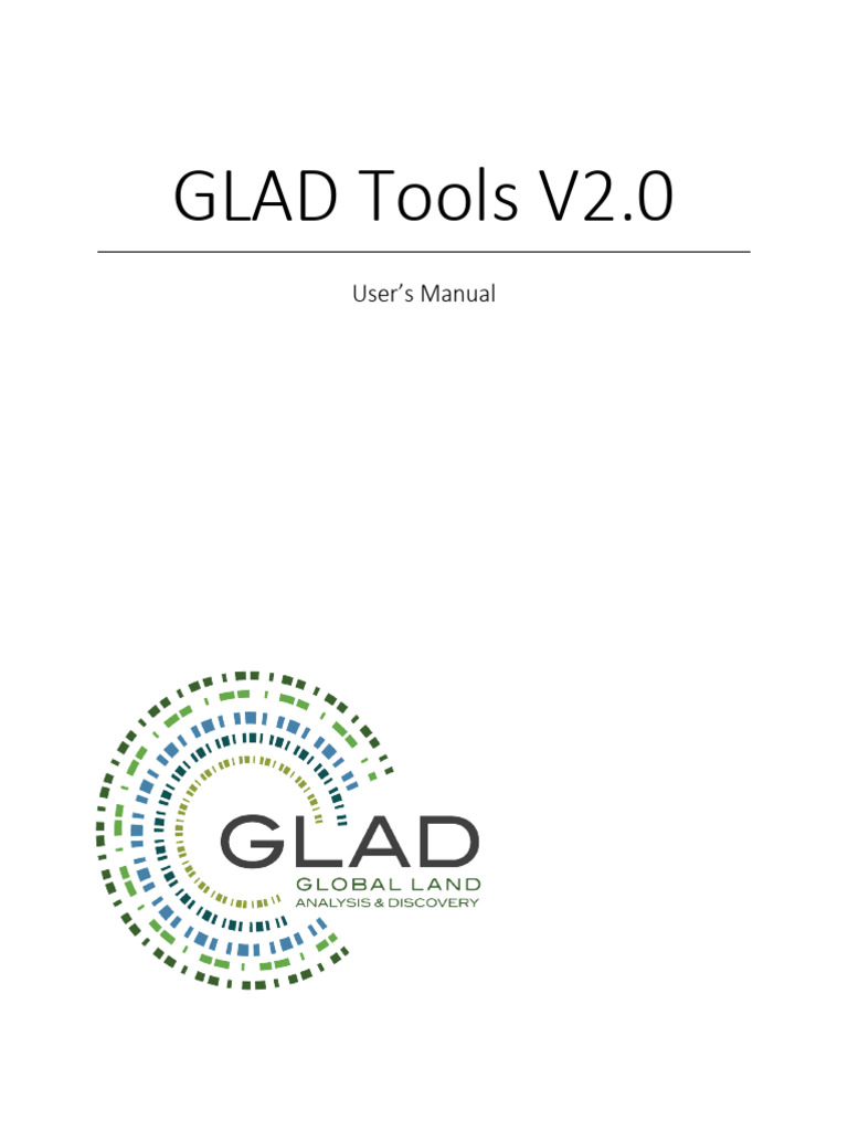 GLAD Tools V2.0 User Manual | PDF | Computer File | Time Series