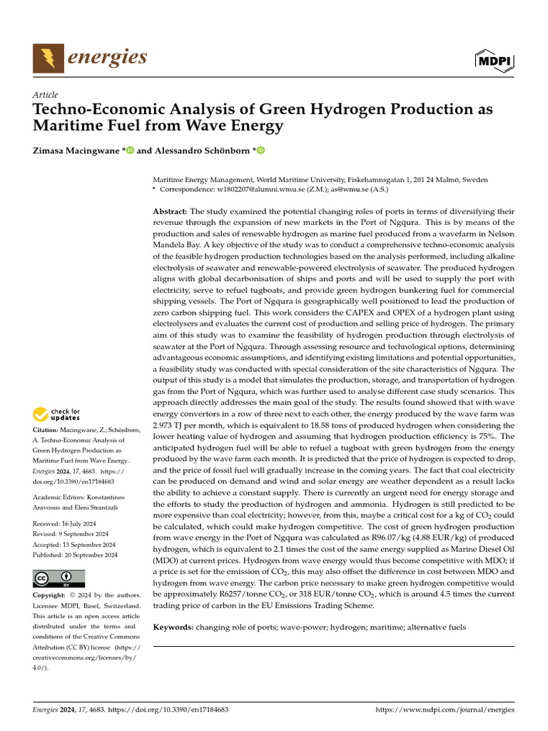 Energies 17 04683 v2 | PDF | Renewable Energy | Climate Change Mitigation