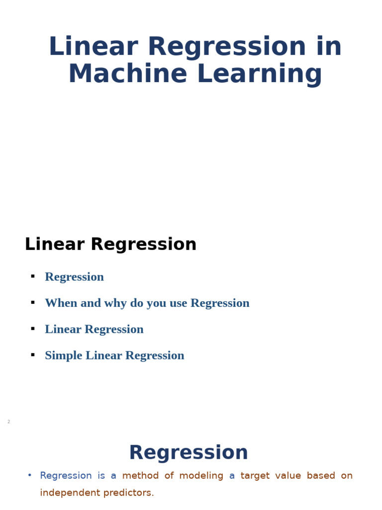 Linear Regression | PDF | Linear Regression | Dependent And Independent ...