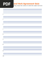 Subject-Verb Agreement Practice | PDF