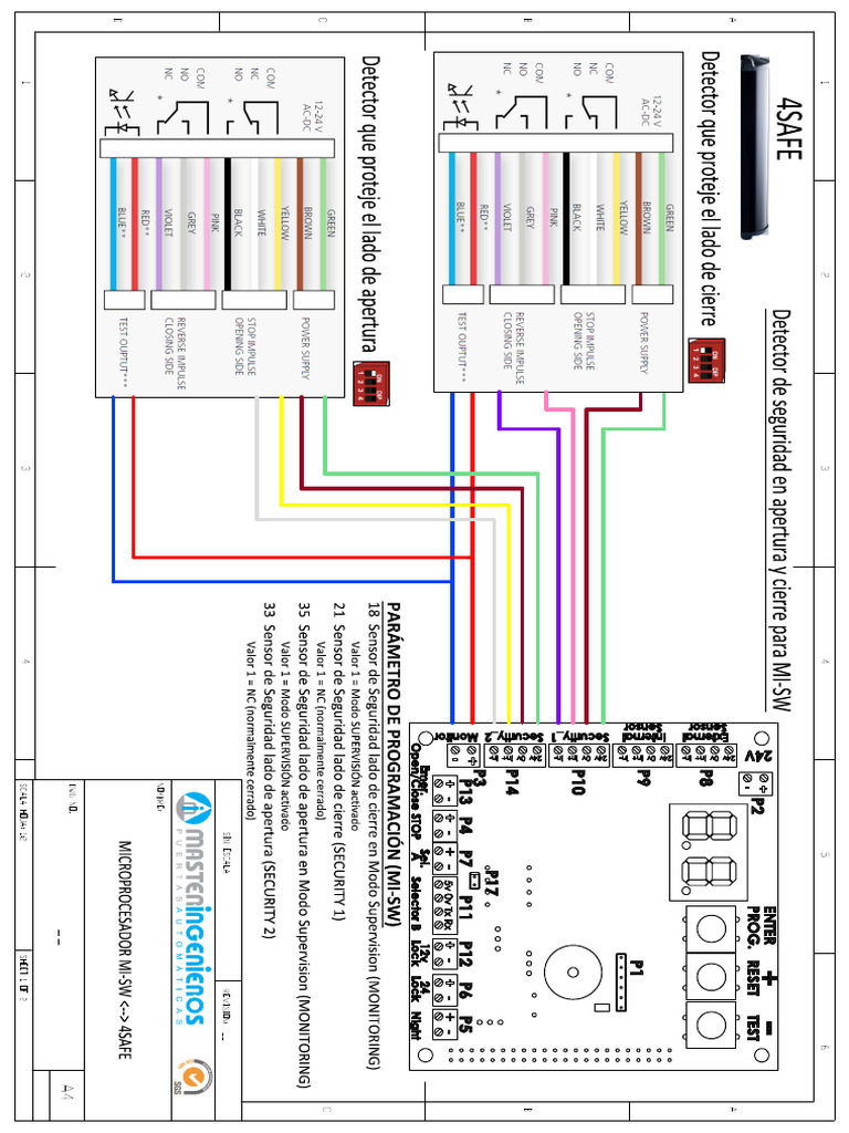 Sensores_planos_de_conexion_4SAFE-es(1) | PDF