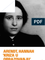 0910 Hannah Arendt-Kriza U Obrazovanju