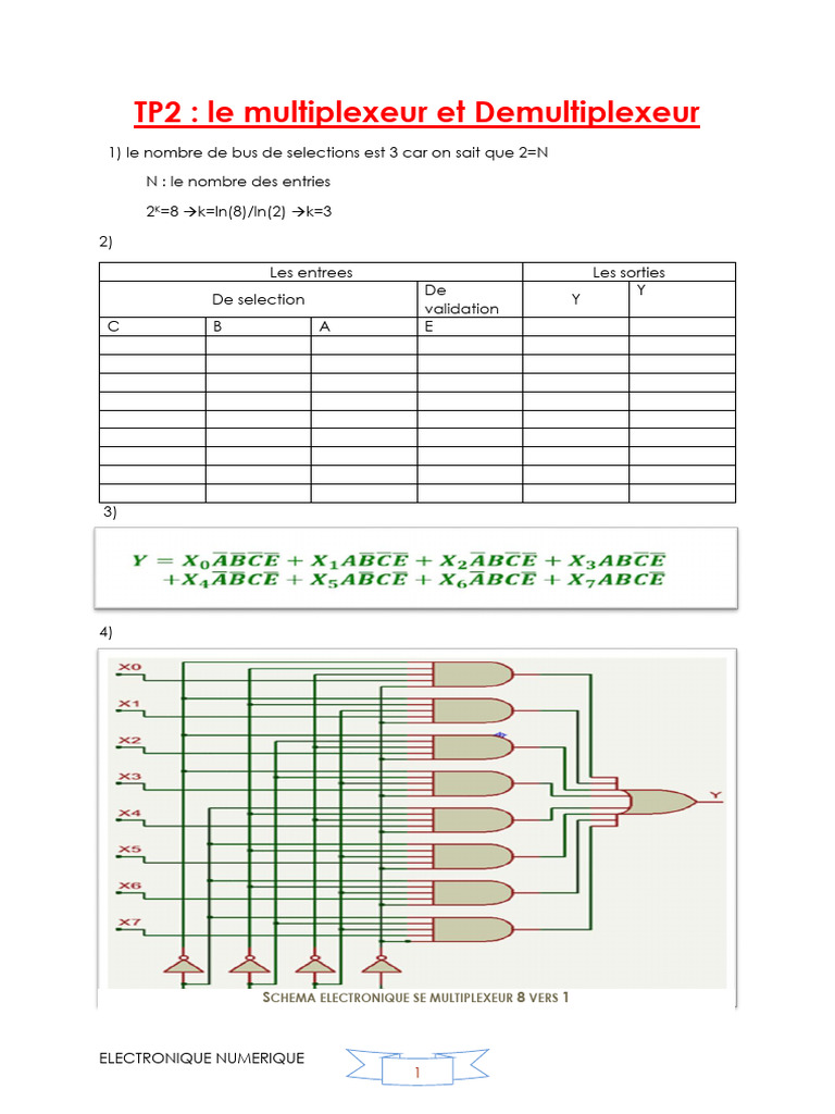 Multiplexeur et Transcodeur BCD/7 Segments | PDF