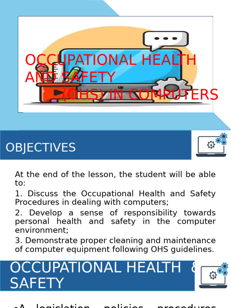 OHS Guidelines for Computer Safety | PDF | Occupational Safety And ...