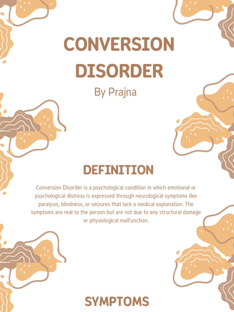 Understanding Conversion Disorder | PDF | Mental Disorder | Psychotherapy