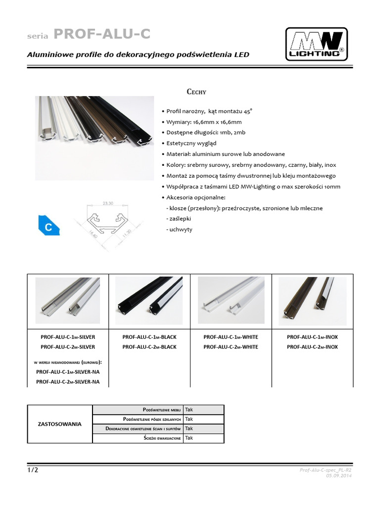 Prof Alu C Spec R2 | PDF