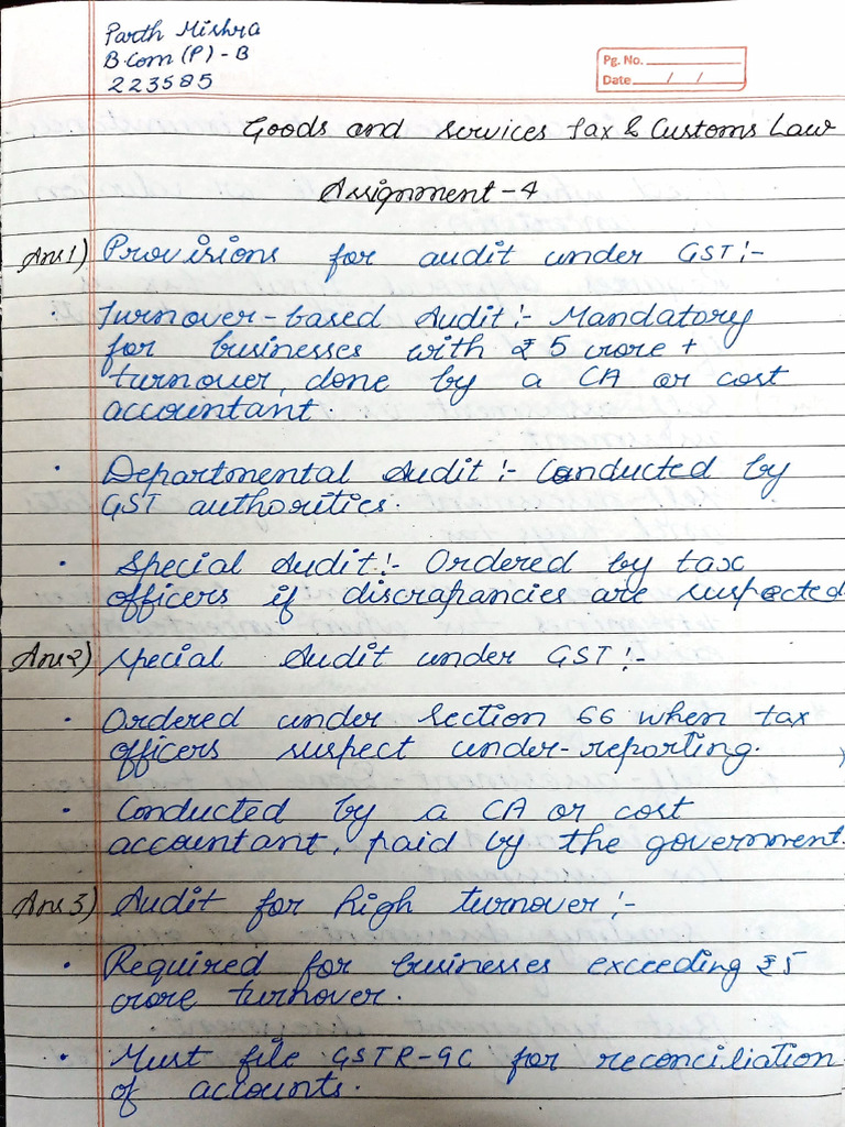GST Assignment 4 | PDF