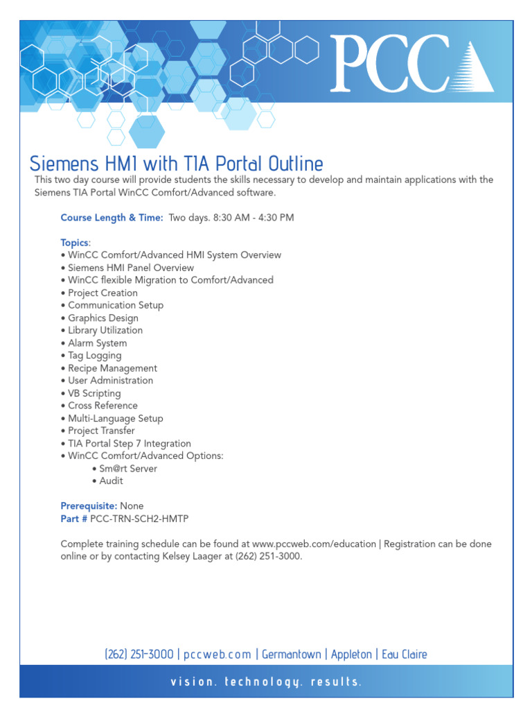 Siemens TIA Portal Training Courses | PDF | Programmable Logic ...
