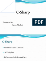 C-Sharp Presentation: Introduction to C# Programming Language