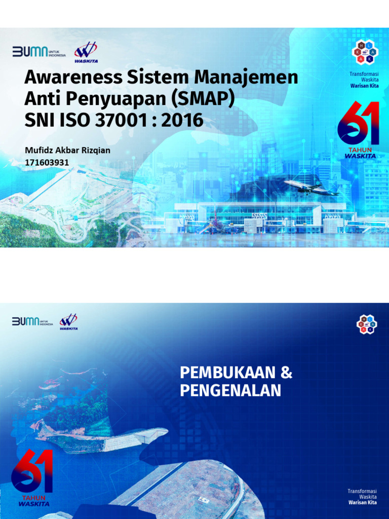 Materi Sharing SMAP ISO 370001 - Mufidz 171603931 | PDF