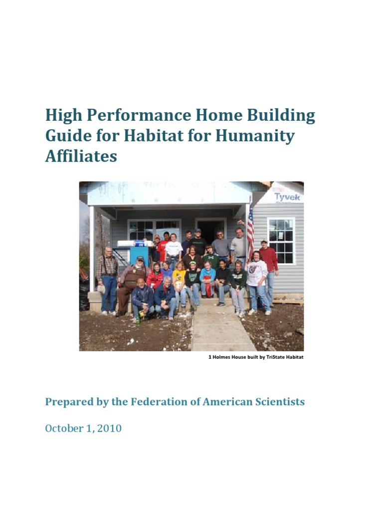 Habitat High Performance Guide | PDF | Green Building | Leadership In ...