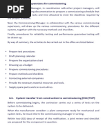 Commissioning and Handover SOP Guide | PDF | Project Management ...