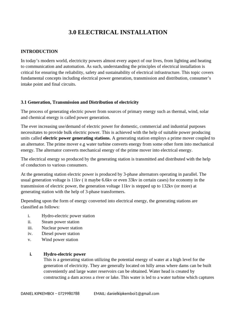 STRAND 3 (ELECTRICAL INSTALLATION) | PDF | Electric Power Distribution ...