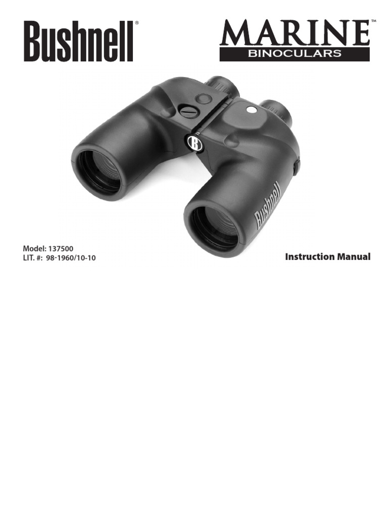 Bushnell Marine Binoculars Manual | PDF | Compass | Light