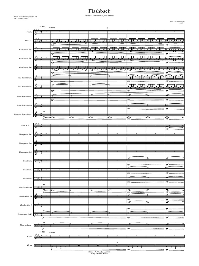 Medley Instrumental pour Bandes 2018 | PDF | Instruments de musique ...