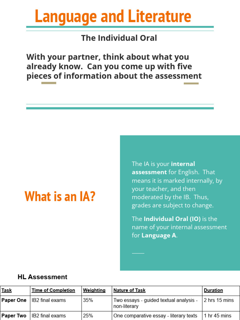 Understanding the Individual Oral Assessment | PDF | Justice | Crime ...
