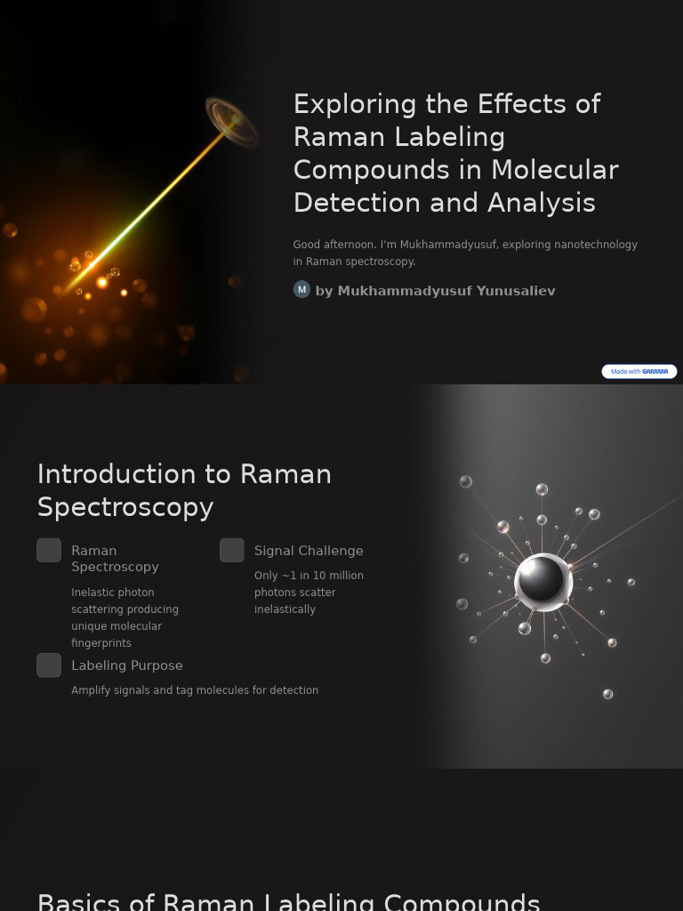 Exploring The Effects of Raman Labeling Compounds in Molecular ...