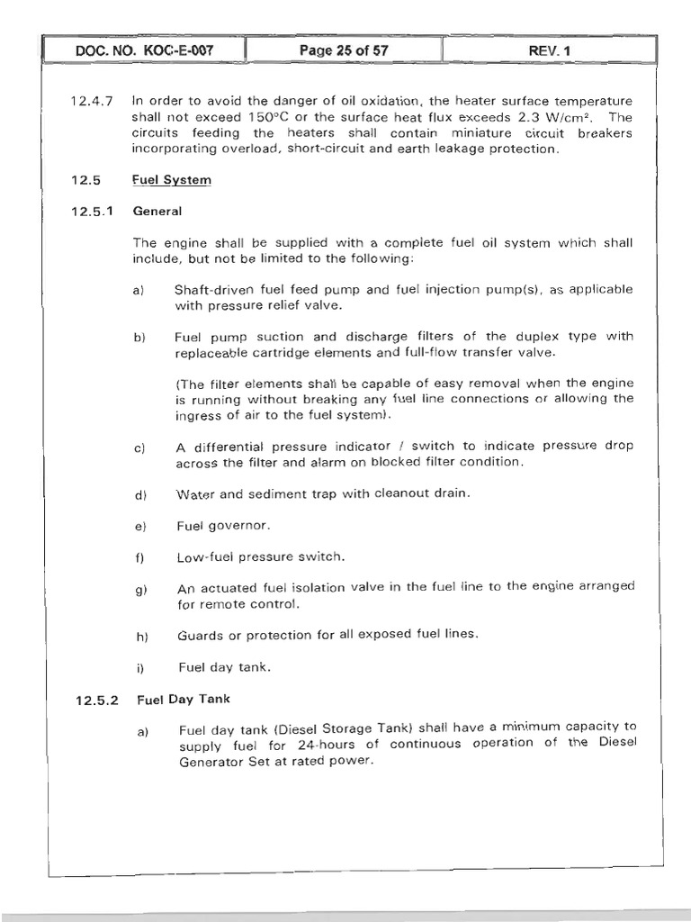 Fuel Tank Spec | PDF | Pump | Diesel Engine