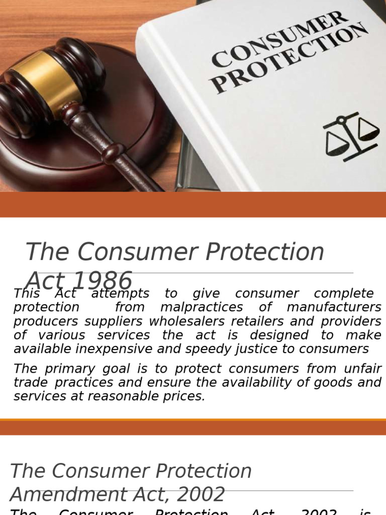 Consumer Protection Act 2019 Overview | PDF | Consumer Protection ...