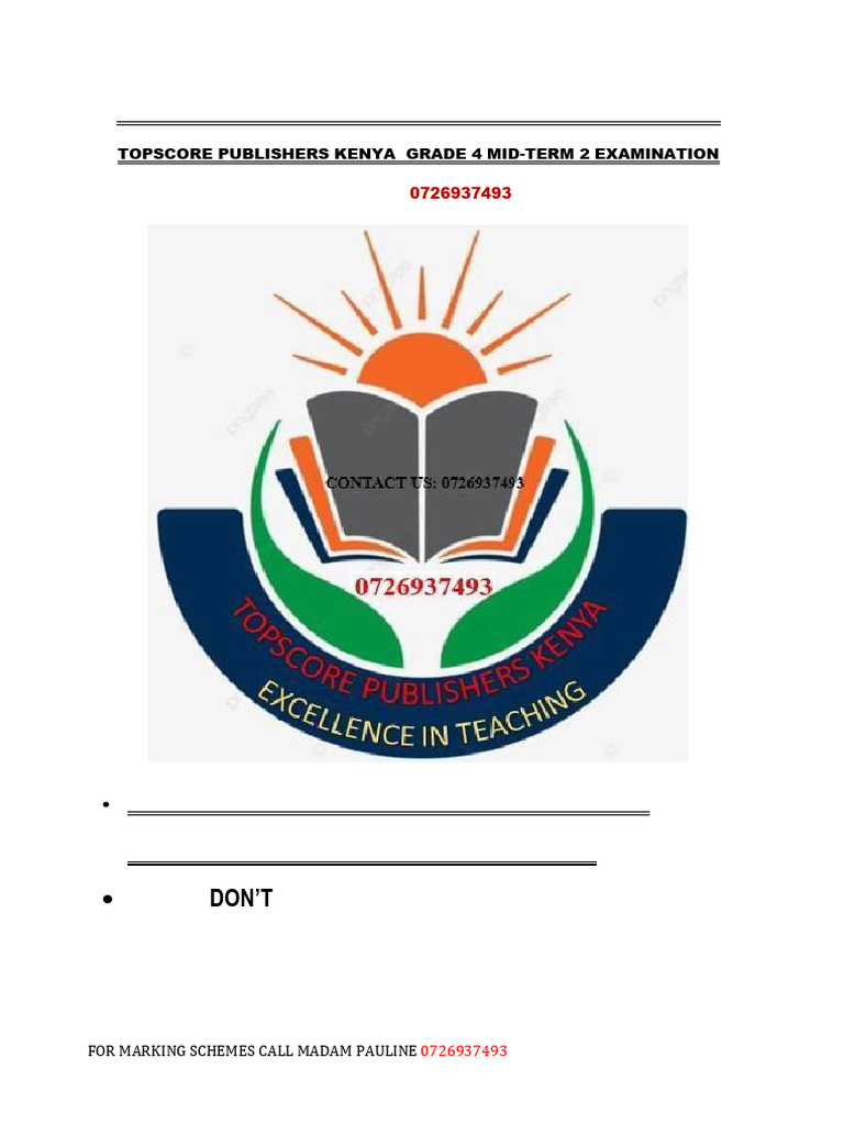 Grade 3 Midterm 2 Exam Papers | PDF