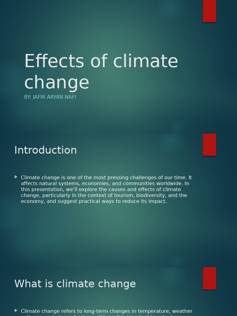 Effects of Climate Change | PDF