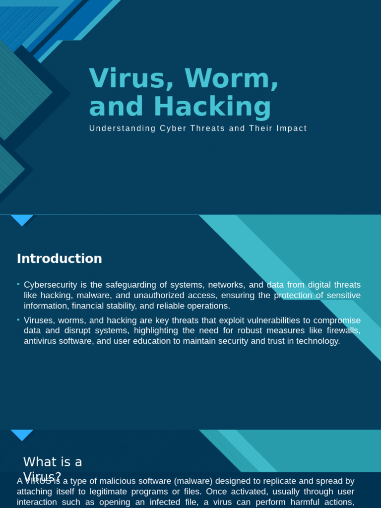 Virus, Worm, and Hacking | PDF | Malware | Computer Virus