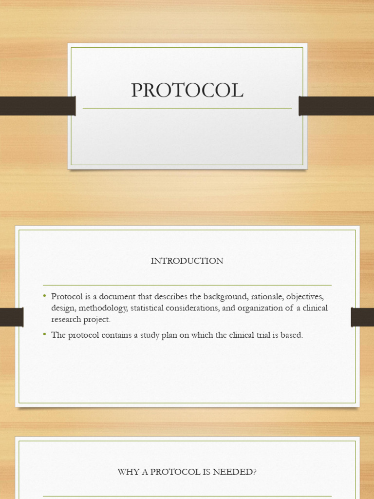 Clinical Research Protocol Overview | PDF | Clinical Trial | Health Care