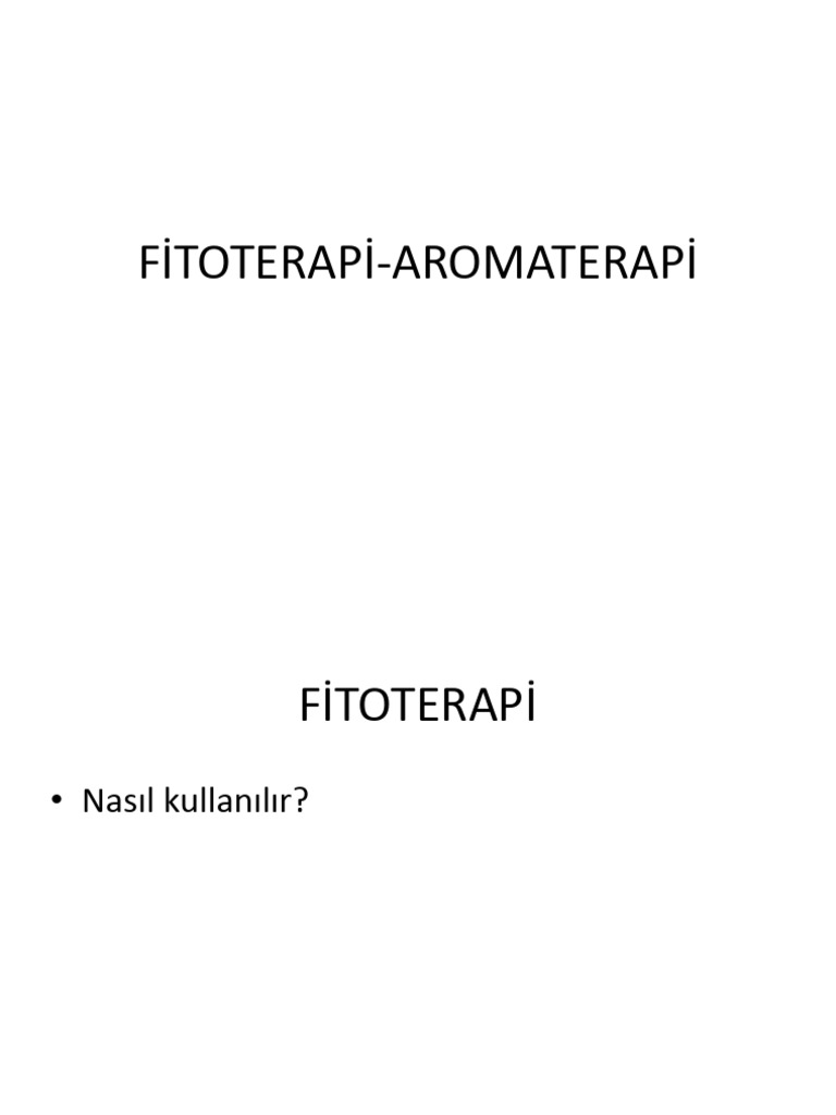 Fitoterapi Aromaterapi | PDF
