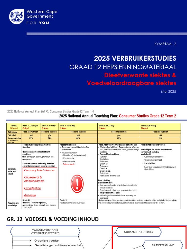 Verbruikerstudie Graad 12 Hersienningmateriaal K2 Updated | PDF