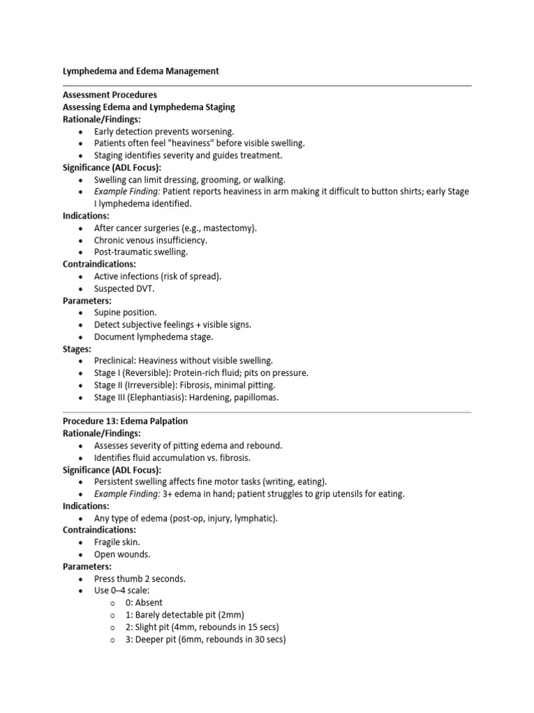 Lymphedema and Edema Management Guide | PDF | Edema | Medical Specialties