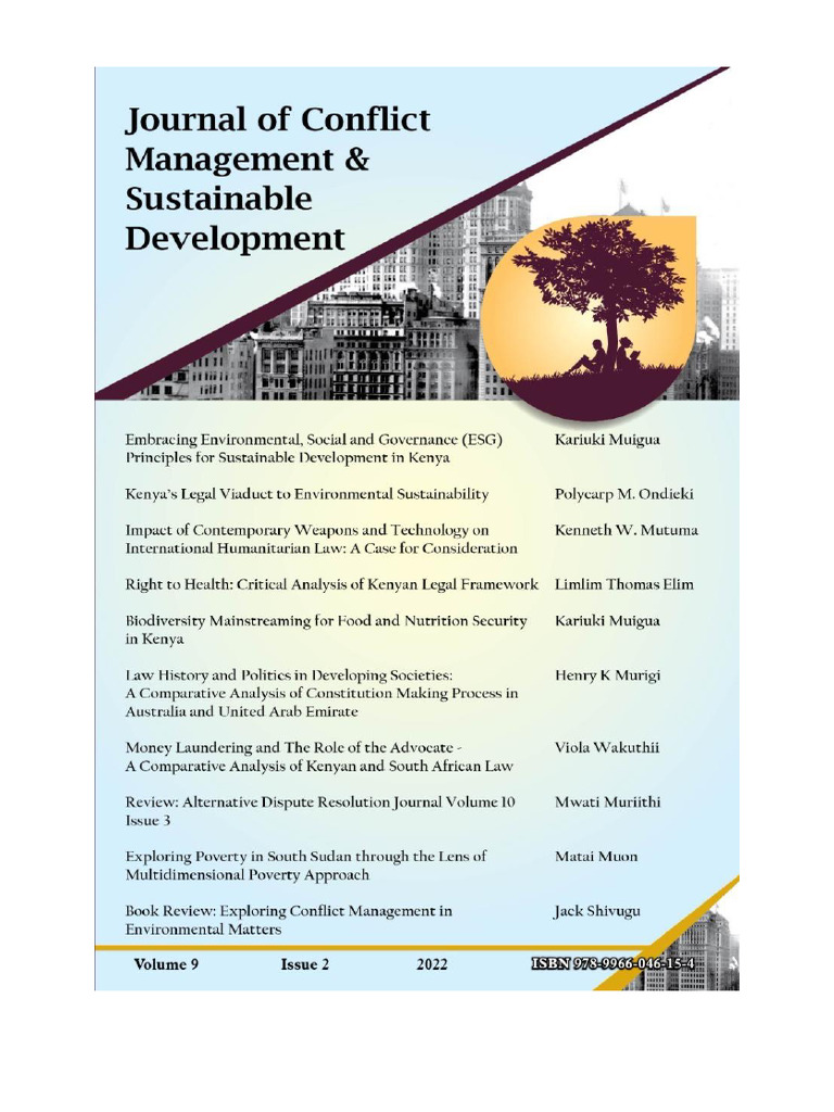 ESG Principles for Sustainable Kenya | PDF | Sustainability | Governance