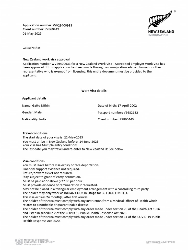 Work Visa | PDF | Travel Visa | International Law