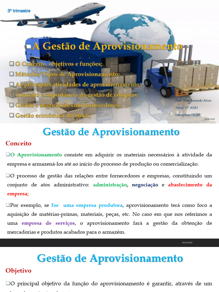 Gestão de Aprovisionamento e Compras | PDF | Custo | Aquisição