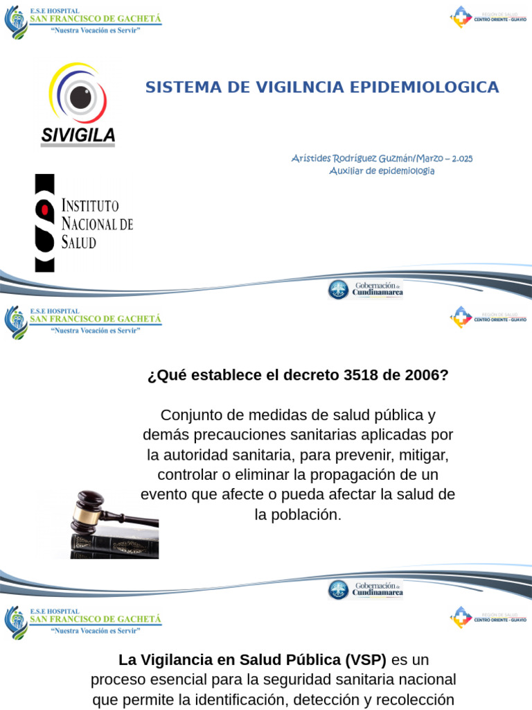 SISTEMA DE VIGILANCIA EPIDEMIOLOGICA INSTITUCIONAL - copia | PDF ...