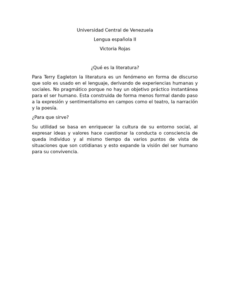 Lengua E II Victoria Rojas | PDF