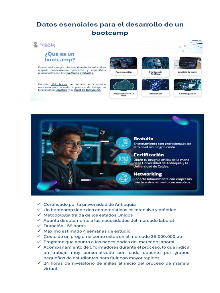 Datos Clave para Bootcamps 2023 | PDF