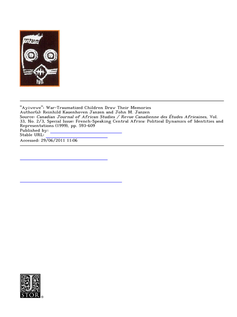 War Trauma in Children's Drawings | PDF | Rwandan Genocide