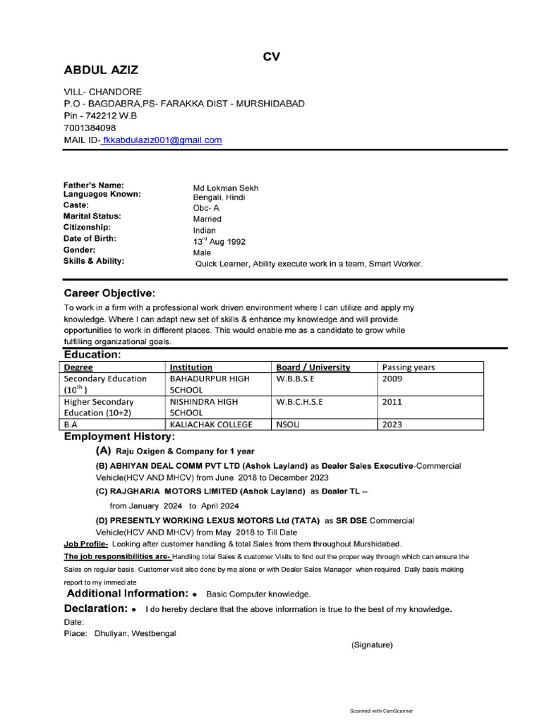 Aziz Doc 109 | PDF