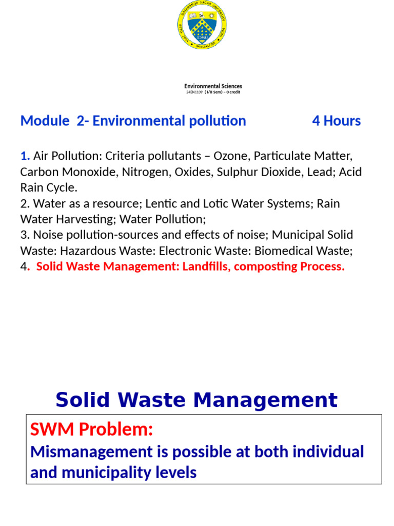 Solid Waste Management Challenges | PDF | Waste Management | Compost