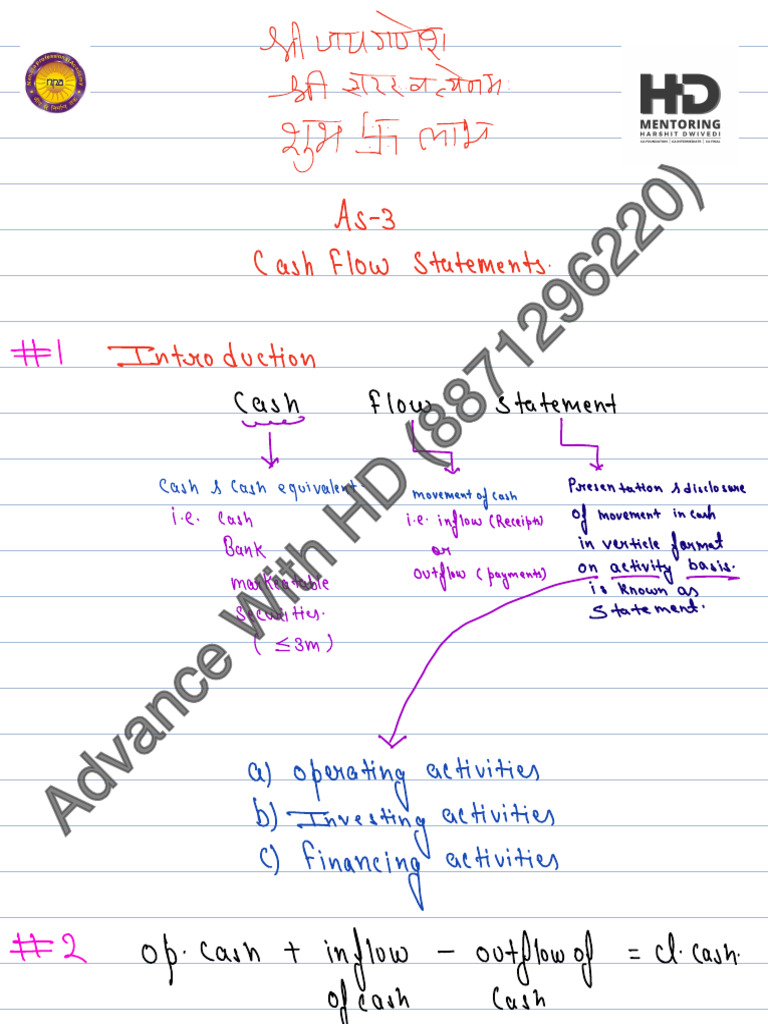 As 3 Cashflow May 25 | PDF | Cash Flow Statement | Accounting