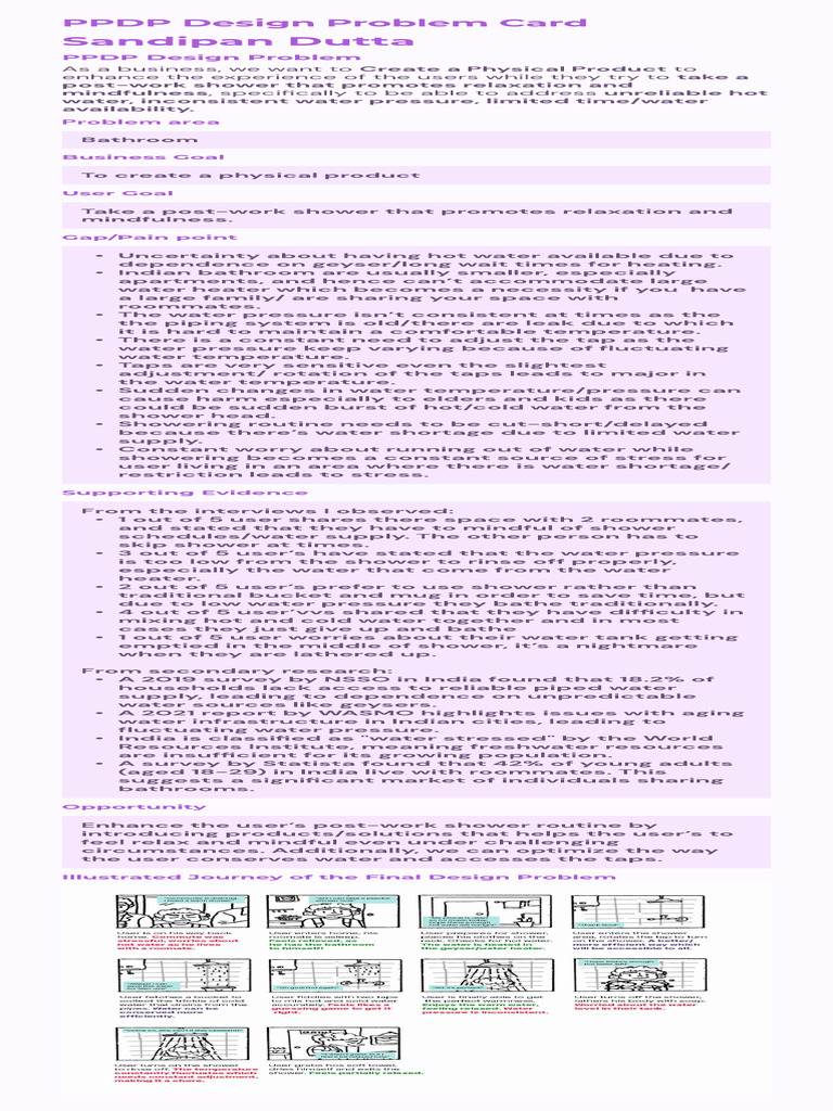 PPDP Design Problem Card - Sandipan Dutta-V4-Compressed | PDF | Water ...