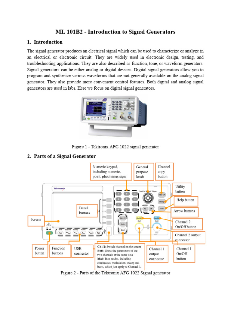 Digital Signal Generators Explained | PDF | Amplitude | Coaxial Cable