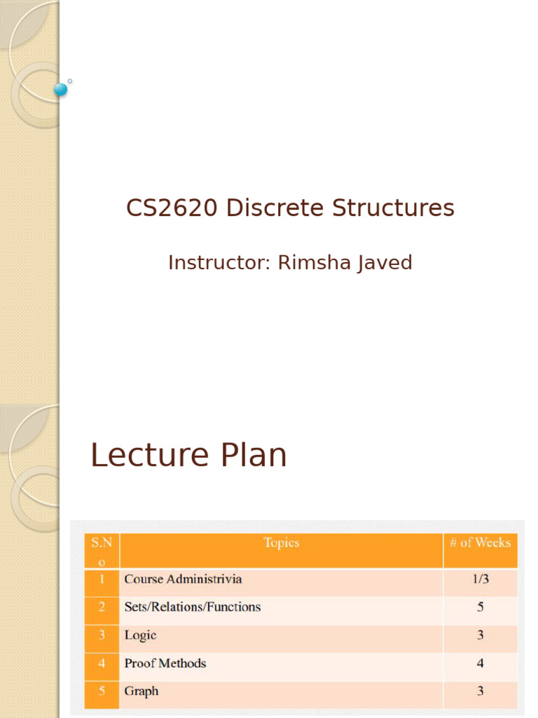 Lec01_Introduction Discrete Structures | PDF