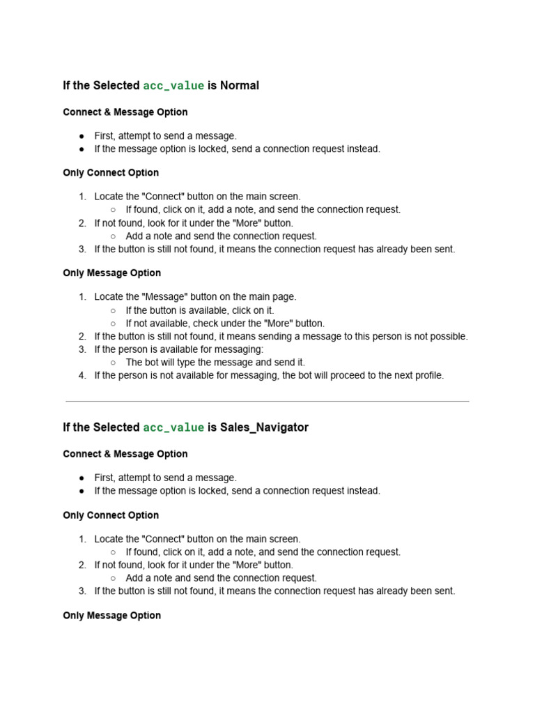 Linkedin Bot Complete Workflow Pdf Software Computing