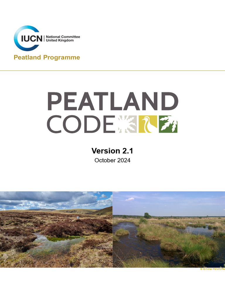 Peatland Code 2.1 Overview - October 2024 | PDF | Greenhouse Gas | Peat