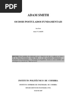 Adam Smith - Os Dois Postulados Fundamentais (1)