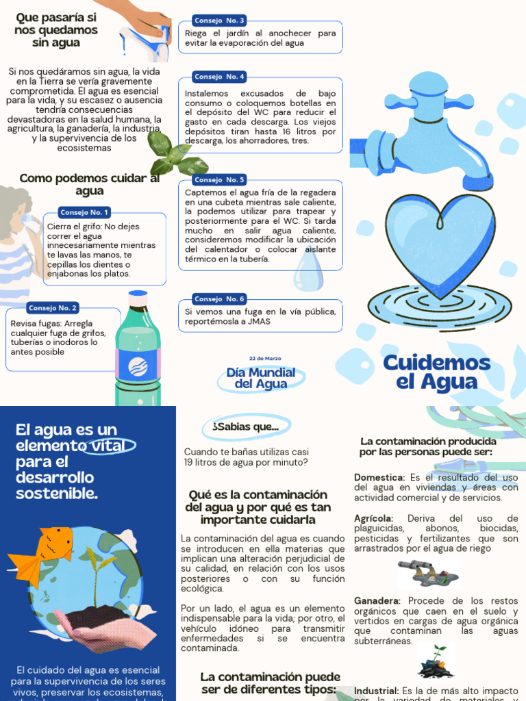 Consejos para Cuidar el Agua Eficazmente | PDF | Agua | Contaminación